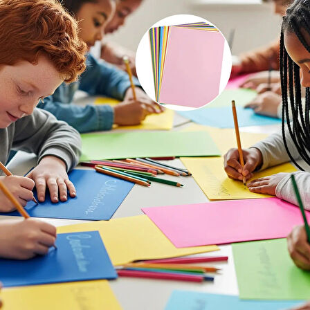 A4 Karışık Renkli Kağıt