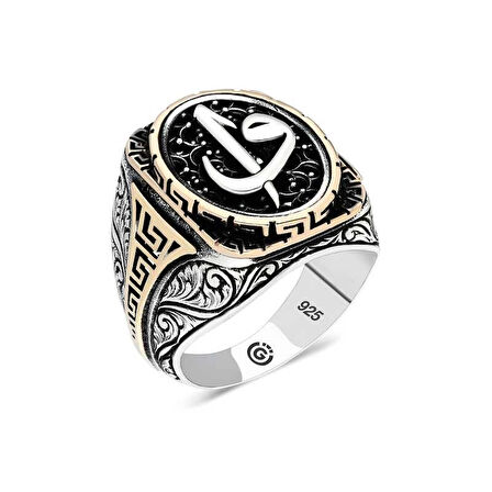 Supertrend Gümüş Elif Vav Oval Erkek Yüzük