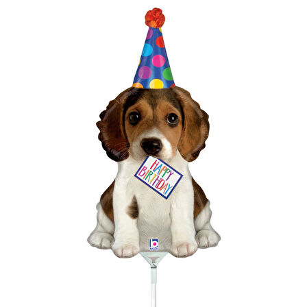 Birthday Puppy Mini Supertrend Folyo Balon 14"