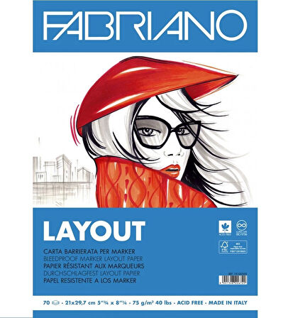 Supertrend Blocco Layout Marker Defteri Pad Blok 75 gr. A4 70 yaprak
