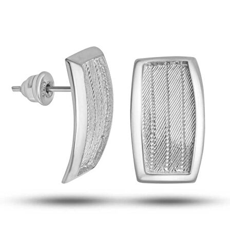 Supertrend Gümüş Trabzon Hasır Kadın Küpe