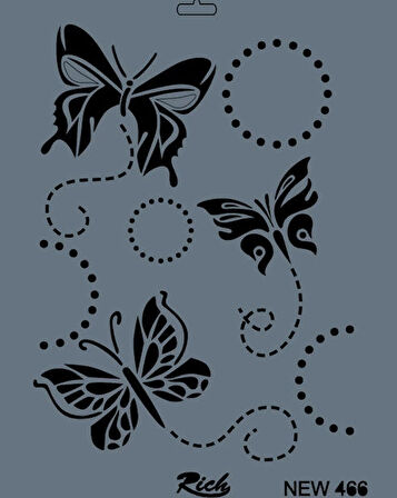 Supertrend Stencil Boyama Şablonu 25x35 cm. NEW-466