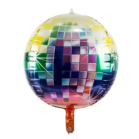 22" Disko Topu Folyo Balon -Çok Renkli-