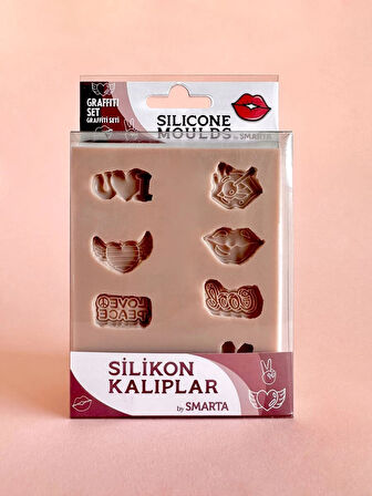Supertrend Silicone Moulds Silikon Epoksi ve Polimer Kil Kalıbı GRAFFITI SET