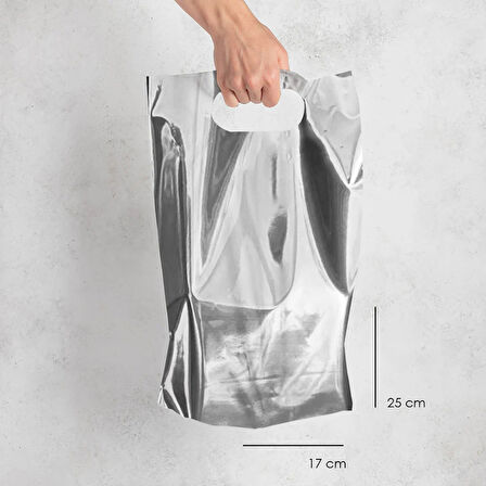 Metalize El Geçme Poşet 17x25