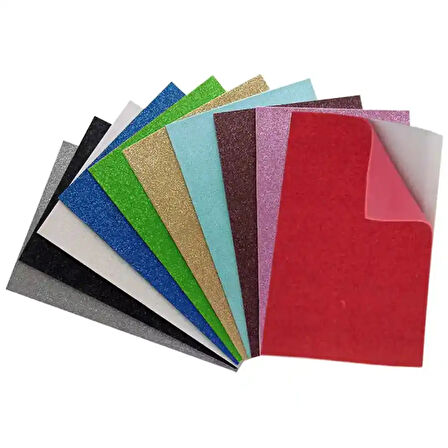 Simli Yapışkanlı Karışık Eva Tabaka 50x70