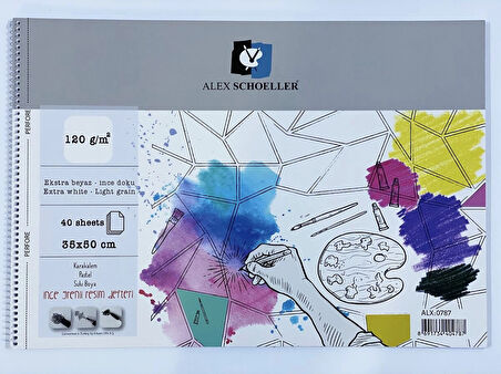 Supertrend Resim ve Eskiz Çizim Defteri 120 gr. 35x50 cm. 40 yp.