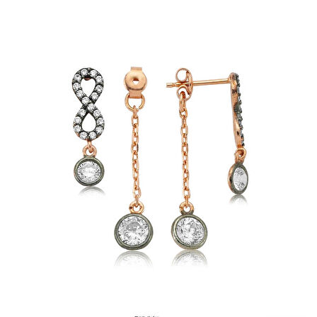 Supertrend Gümüş Zincirli Sonsuzluk Kadın Küpe