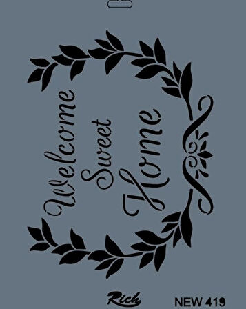 Supertrend Stencil Boyama Şablonu 25x35 cm. NEW-419