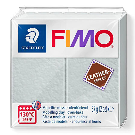 Supertrend Fimo Leather (Deri) Effect Polimer Kil 809 Güvercin Gri