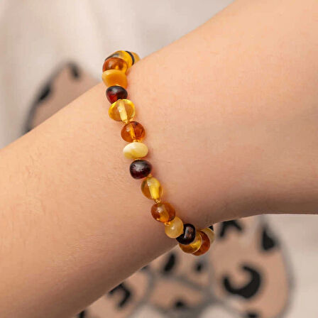 Supertrend Bebek Damla Kehribar Bileklik