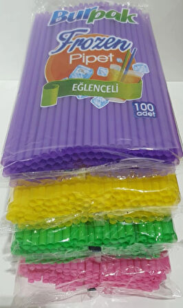 Supertrend Frozen Plastik Pipet 7mm x 22cm - 100 Adet