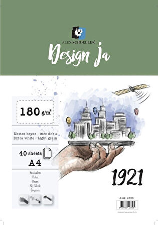 Supertrend Design Ja Eskiz Çizim Defteri 180 gr. A4 40 yp.