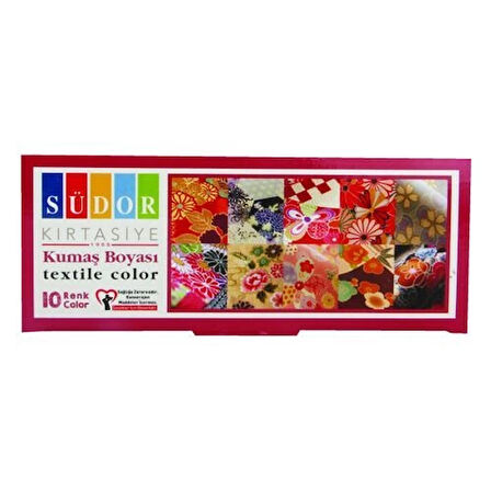 Supertrend Kumaş Boyası Seti 10 Renk x 25 ml.