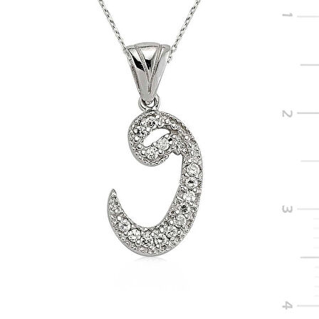 Supertrend Gümüş Kadın Vav Kolye