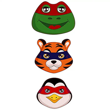 Kahramanlar Karton Maske