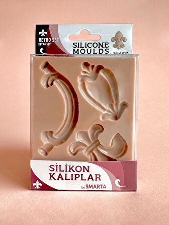 Supertrend Silicone Moulds Silikon Epoksi ve Polimer Kil Kalıbı RETRO SET