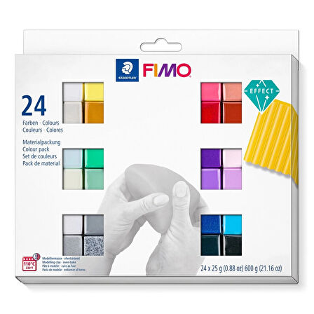 Supertrend Fimo Effect Polimer Kil Seti 24 Renk x 25 gr.