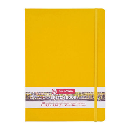 Supertrend Art Creation Sketchbook Sert Kapak Eskiz Çizim Defteri 140 gr. 21x30 cm. 80 yp. PASTEL SARI