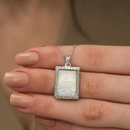 Supertrend ​gümüş Fatiha Ve Esma’ül Hüsna Yazılı Kolye