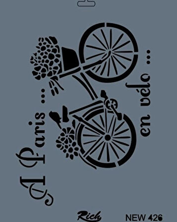 Supertrend Stencil Boyama Şablonu 25x35 cm. NEW-426