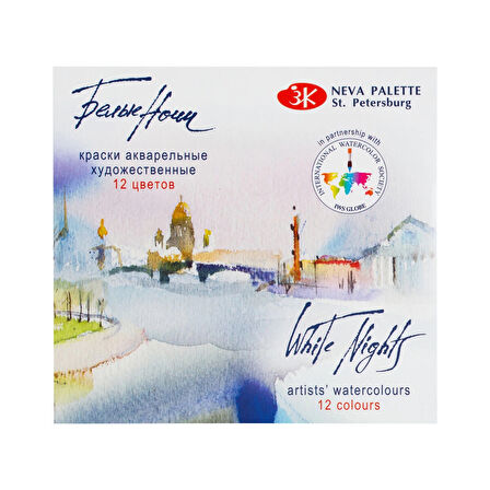 Supertrend White Nights Tam Tablet Sulu Boya Seti 12 Renk