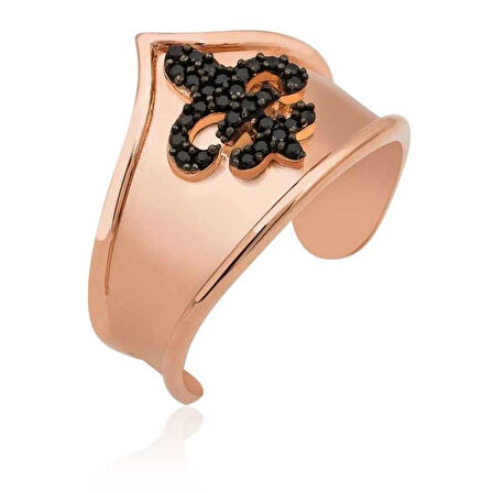 Supertrend Gümüş Rose Desenli Eklem Yüzük