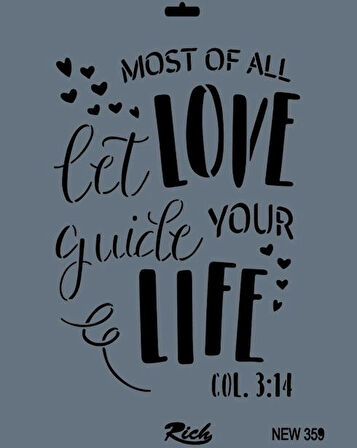 Supertrend Stencil Boyama Şablonu 25x35 cm. NEW-359