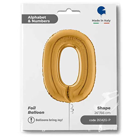 O Harf Supertrend Altın Folyo Balon 26"