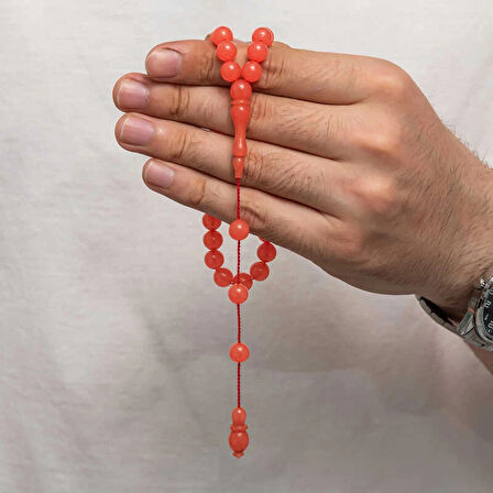 Supertrend Yuvarlak Sıkma Kehribar Tesbih