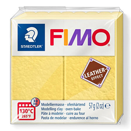 Supertrend Fimo Leather (Deri) Effect Polimer Kil 109 Safran Sarı