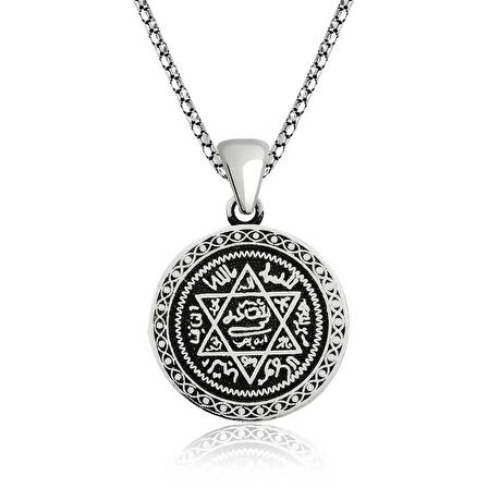 Supertrend Gümüş Süleyman Mührü Kolye