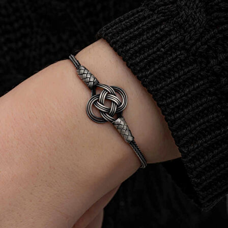 Supertrend Gümüş Kazaziye Örgü Bileklik