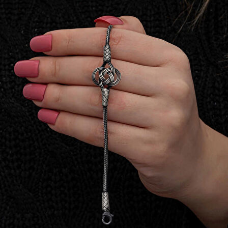 Supertrend Gümüş Kazaziye Örgü Bileklik