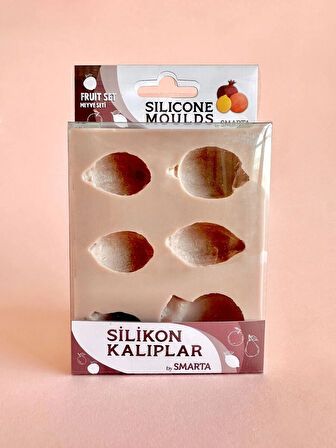 Supertrend Silicone Moulds Silikon Epoksi ve Polimer Kil Kalıbı FRUIT SET
