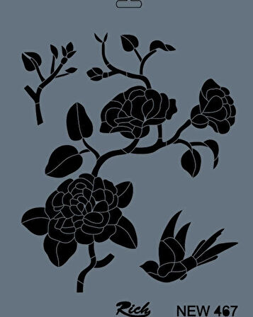 Supertrend Stencil Boyama Şablonu 25x35 cm. NEW-467