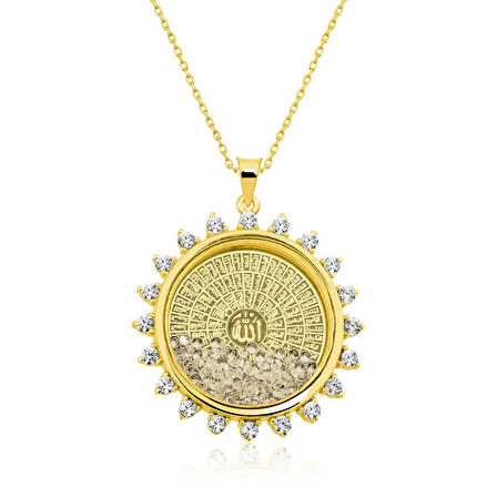 Supertrend Gümüş Gold Esmaül Hüsna Kadın Kolye