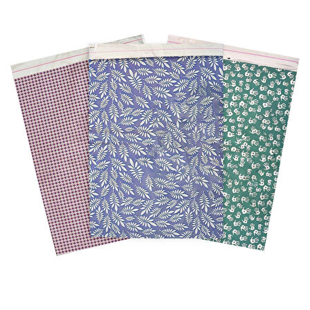 Desenli Metalize Poşet 40x60