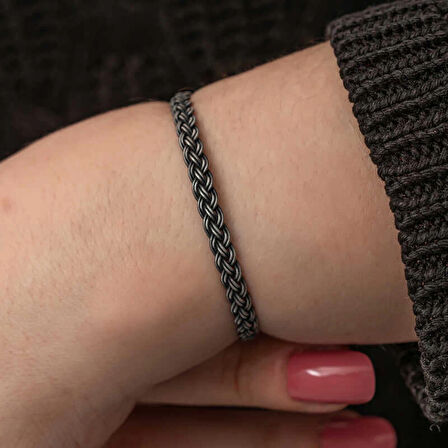 Supertrend Gümüş Kazaziye Örgü Bileklik