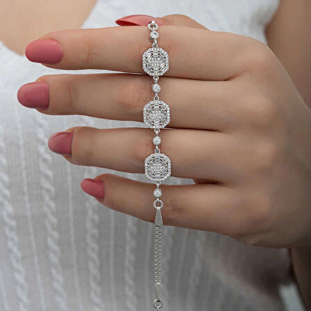 Supertrend Gümüş Baget Kadın Bileklik