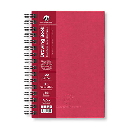 Supertrend Drawing Pad Sert Kapak Eskiz Çizim Defteri 120 gr. A5 54 yaprak BORDO