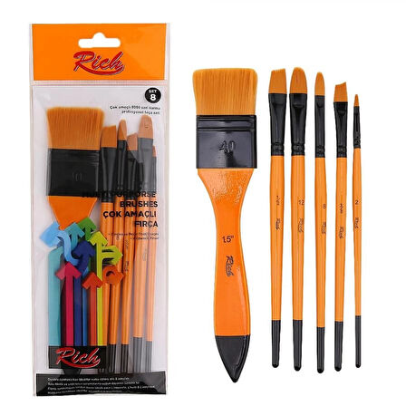 Supertrend Karma Fırça Seti 6'lı (Zemin Fırçalı Set-8)