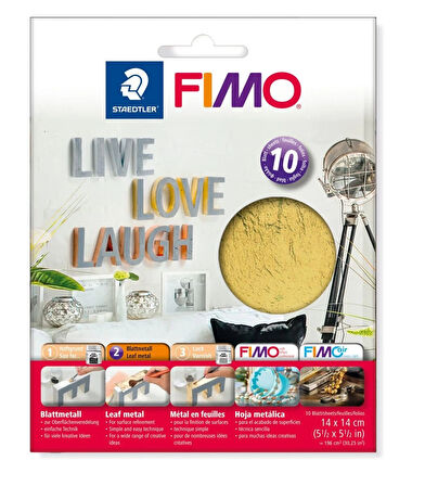 Supertrend Fimo Leaf Metal Yaprak Varak 10'lu Paket ALTIN