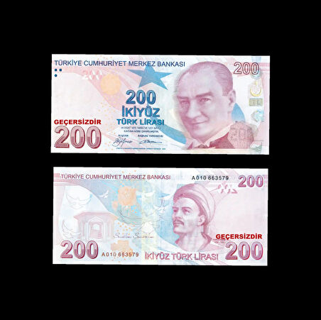 Oyuncak Kağıt Para 200 TL