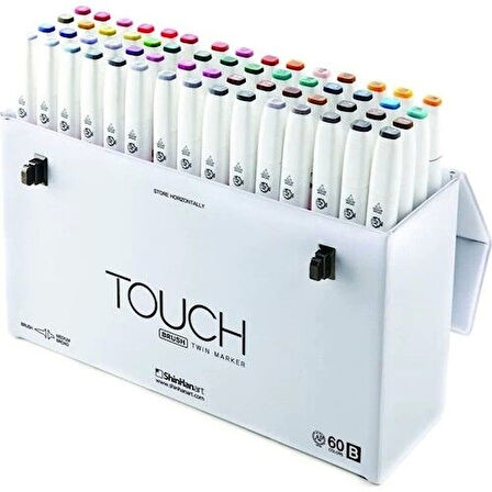 Touch Twin Brush Marker Fırça Uçlu Marker Seti 60 Renk SET B