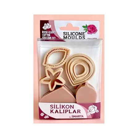 Supertrend Silikon Kalıp Gül Kalıpları ve Yaprak Kesici Seti