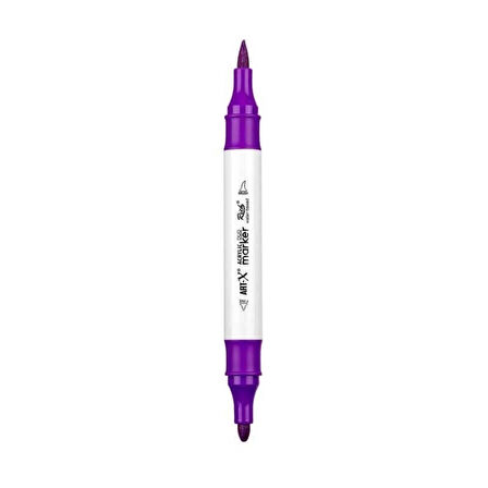 Supertrend Supertrend Acrylic Duo Marker Çift Uçlu Su Bazlı Boyama Markörü No:27 Eflatun