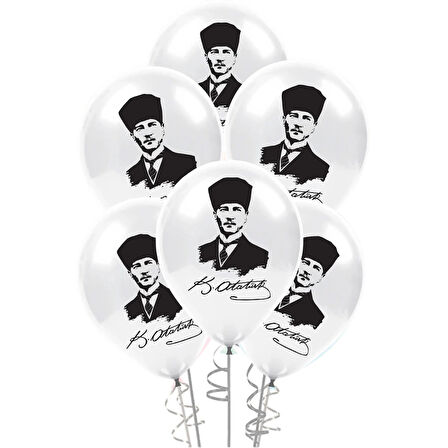 Atatürk Baskılı Pastel Balon 11"