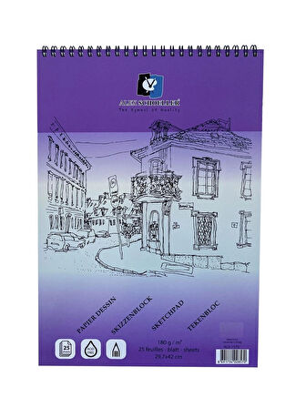 Supertrend Spiralli Eskiz Çizim Defteri 180 gr. A3 25 yp.