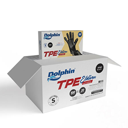 Supertrend Siyah TPE Eldiven S Beden 100 Adet x 20 Paket - Koli